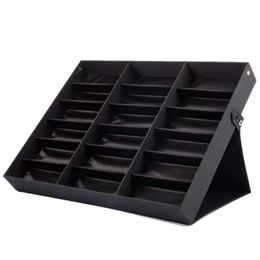 Other Fashion Accessories 18 Grid Sunglasses Storage Box Organiser Glasses Display Case Stand Holder Eyewear Eyeglasses308f