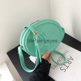 Cross Body Bags Bag Women's 2023 Summer New Simple and One Shoulder Bag High end Fashionable Cross Body Round Pie Bag43blieberryeyes