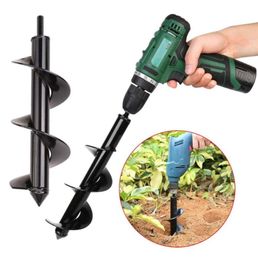 Professional Drill Bits Garden Auger Spiral Bit Flower Planter Digging Multiple Sizes And Depths Used For Electric Modified Ground5676508