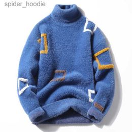 Men's Sweaters Sweaters men 2023 Winter Letter pattern thick sweater men Student youth sweaters autumn Men's wool pullovers size S-3XL L230922