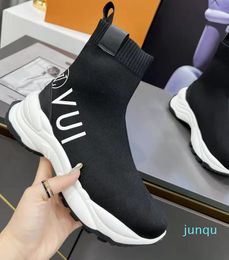 squad shoes Designer Thick Tread Rubber Outsole Runners Trainers Shoe Responsive Cushioning Platform Cotton Canvas Calfskin Ladies High S