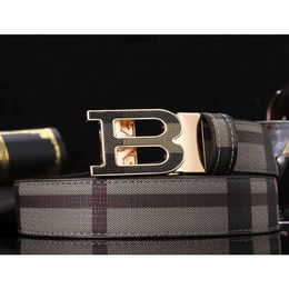 burrberrry Men039s Belts Adhesives New Family b Automatic Head Leather Embossed Versatile Business Polly Youth Belt Men5638889 Xju