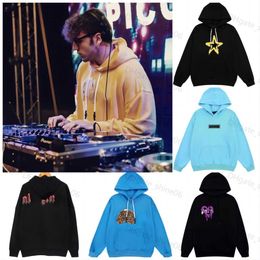 Designer Clothing Fashion Sweatshirts Palms Angels Broken Tail Shark Letter Flock Embroidery Loose Relaxed Men's Women's Hooded Sweater Casual Pullover jacket