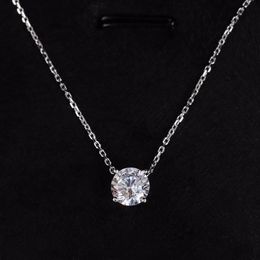 Luxurious quality Have stamp pendant necklace with one diamond for women and girl friend wedding jewelry gift PS3544251y