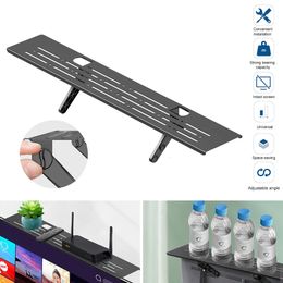 Storage Holders Racks Rack TV Monitor Organiser Screen Top Storage Shelf Holder Practical Home Storage Computer Office Multi-functional Organiser 230921