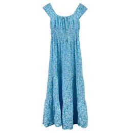 casual Sweet Loose Print Hanging Beard Short Sleeve Long Dress for Women