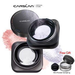 Face Powder CARSLAN Black Magnetic Translucent Loose Setting Powder Makeup Waterproof Long Lasting Matte Oil Control Finishing Face Powder 230921