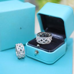 Designers ring fashion women jewelrys gift luxurys Diamond Silver rings Designer couple Jewellery gifts Simple Personalised style Pa277N