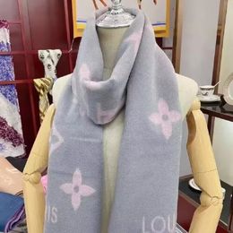 2023 Classic Grey pink fashion splice scarf new autumn and winter warmth cashmere ladies shawl 180*70CM