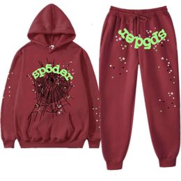 Hop Hip Pullover Men's Sweatshirt Tracksuits Y2k Sp5der Letter 555555 Hoodie Set Women Tracksuit Sweatshirts Spider Web Printed Hoodies Sports Suit 6MBS