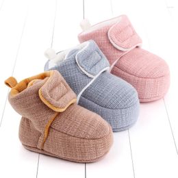 First Walkers 0-24M Baby Winter Shoes Warm Anti-slip Born Infant Boy Girl Boots Ankle Strap