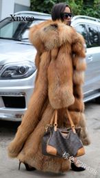 Women s Fur Faux Winter Fashion Long Hooded Coat Loose Thick Warm Xl Jacket Full Sleeve 230922