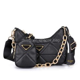 Shoulder Bags Brand Designer 2005 Shoulder Bag for Women Diamond Lattice Bags with Bold Chain Strap Fashion Casual Hobo Crossbody Bag with Strap