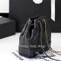 Fashion Bags Fragrant leather diamond Cheque wandering bag chain backpack Bucket backpack Single shoulder crossbody large capacity