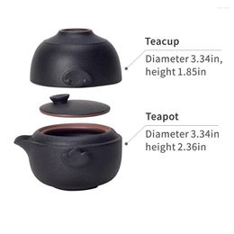 Teaware Sets Chinese Travel Gaiwan Tea Set For One Ceramic Small Kungfu Teapot With Teacup Adults Style Accessories Lovers