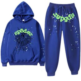 Pullover Men's Hip Hop Sweatshirt Tracksuits Y2k Sp5der Letter 555555 Hoodie Set Women Tracksuit Sweatshirts Spider Web Printed Hoodies Sports Suit AAQP