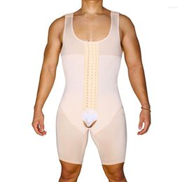 Men's Body Shapers Buckle Full Shapewear For Men Slimming Shaper Abdomen Compression Underwear Tummy Control Waist Trainer BuLifter