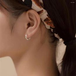 Stud Earrings Round Line Braided Ear Ring Gold Plated White Copper Thorns And Rattan Jewelry Earring Durable