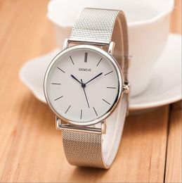 Wristwatches Sdotter Dropship 2023 Gold Silver Casual Quartz Watch Women Mesh Stainless Steel Dress Watches Relogio Femini