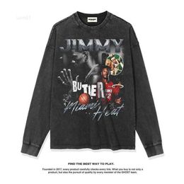 Early Autumn Jimmy Butler Hot Basketball Shirt American Street Print Long Sleeve T-shirt Trend21aw
