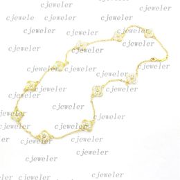 Fashion necklace Four-leaf Flower Elegant ten flower clover classic vc necklace for women jewelry pendant high-quality 30 color gi2512