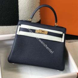 Luxuriöse Designer-Handtasche Epsoms-Einkaufstasche 10A Top-Qualität Togos Travel Alma BB Umhängetaschen klassisches Lychee-Muster Rindsleder-Damen-Umhängetasche mit goldenem und silbernem Logo