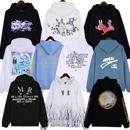 Amirri Homme Hooded Designer Hoodies Men Fashion Sweatshirts sportswear Clothing High Street Print Pullover Hoodie Tops Labels S-XL