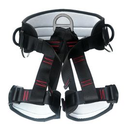 Climbing Harnesses Outdoor Professional Half-length Seat Belt Half-protection Safety Strap Comfortable Breathable and Safer for Rock Climbing 230921