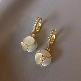 Hoop Huggie 18k Gold jewelry Elegant Opal Stud Earrings For Woman Classic Jewelry Luxury Party Girl s Unusual 230922