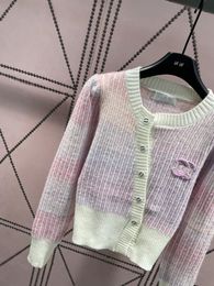 2023 Designer Cardigan Women's Sweater Polo Shirt Button Classic Letter Print Fashion Regular Casual Long Sleeve Knit Jacket SML 79