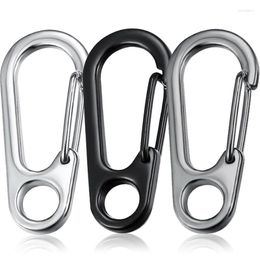 Keychains 5pcs Mini Carabiners Alloy Metal Mountaineering Buckle Spring Snap Hook Clip Keychain Carabiner Clips Outdoor Camping Multi Tool