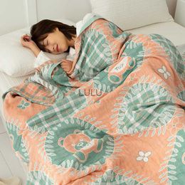 Blankets New Boho Throw Blanket Cotton Gauze Cool Quilt Casual blanket For Beds Cosy Bedspread Soft Sheet Room Home Decor Sofa Cover HKD230922