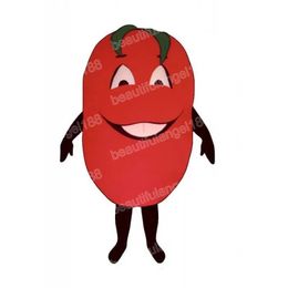 Halloween Red Chilli Mascot Costumes Simulation Top Quality Cartoon Theme Character Carnival Unisex Adults Outfit Christmas Party Outfit Suit