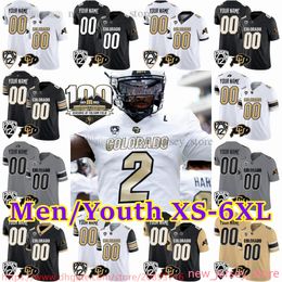 Custom S-6XL NCAA Colorado Buffaloes Football Jersey 2 shedeur sanders 12 Travis Hunter 21 Shilo Sanders 10 Xavier Weaver 3 Dylan Edwards 43 Woods Stitched Men Jerseys