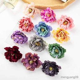 Christmas Decorations Artificial Peony Flowers Wedding Home Party Decor Candy Box Christmas Wreath Flower Wall R230922