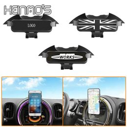 For MINI COOPER Countryman Accessories Clubman F54 F55 F56 F57 F60 Car GPS Mobile Phone Holder Bracket JCW Grey Union Jack280v