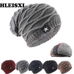 Beanie/Skull Caps Fashion Adult Men Women Winter Skullies Beanies Warm Casual Outdoor Knit Hat Thick Sport Soft Comfortable Unisex Bonnet 230921