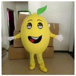 Halloween Yellow Lemon Mascot Costume Walking Halloween Suit Large Event Costume Suit Party dress
