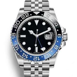 2020 men mens diver watch Automatic Mechanical Movement blue Black Ceramic 40 MM Dial Jubilee Bracelet Rox Master watches wristwat225Q