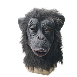 Party Masks Snailify Chimp Mask For Men Gorilla Latex Mask Halloween Costume Black Monkey Masks Carnival Party Copslay 230922