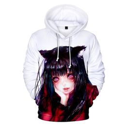 Japan Anime Kakegurui Cosplay Costume Jabami Yumeko Momobami Kirari Yumemite Yumemi Unisex 3D Hoodie Sweatshirt Streetwear250P