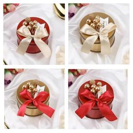 Подарочная упаковка, 10 шт., свадебная жестяная коробка конфет, европейский стиль, серия Sen, круглый золотой креативный ручной подарок