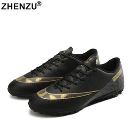 Safety Shoes ZHENZU Size 3247 Football Boots Kids Boys Soccer Outdoor AGTF Ultralight Cleats Sneakers 230922