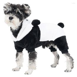 Dog Apparel Hoodie Panda Theme Pullover Spring Puppy Pyjamas Halloween Coat 50LB