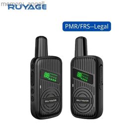 Walkie Talkie Ruyage L1 2Pcs Mini Walkie Talkie Rechargeable Walkie-Talkies PMR446 Long Range Portable Two-way Radio For Hunting HKD230922