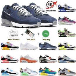 2023 Maxs 90 90s running shoes sneakers sports mens womens Diffused Blue Infrared Camo Green BE True cool Grey Flyleather trainers Outdoors AirsMx Tennis jogging