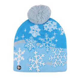 LED Christmas knitted Hat kid Adults Santa Claus Snowman Reindeer Elk Festivals Hats Xmas Party Gifts Cap Fashion Designer hats Men's and women's beanie q102