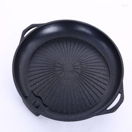 Pans Baking Tray Maifan Stone Coated Barbecue Dish Pot Korean Household Smokeless Non-stick