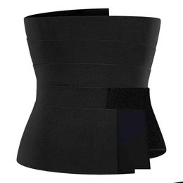 Waist Support New Zipper Trainers Shapewear Body Shaper Women Girdling Band Corset Sweating Belt Adjustable Girdle Fitness Supplies Ux Dhmpx