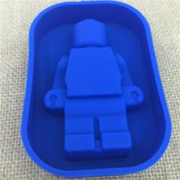 Foodgrade Silicone Lego Mould Super Big Robot Lego Cake baking Mould DIY Fondant Cake Decorating Tools for kitchen dining & bar252g